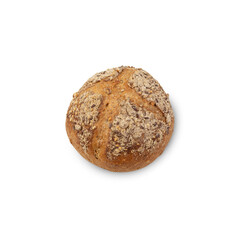 Multigrain bread cutout, Png file.