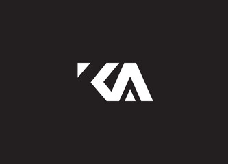 Fototapeta KA, AK Abstract Letters Logo Monogram Design obraz