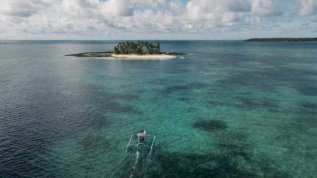 forward drone motion of guyam island siargao philippines