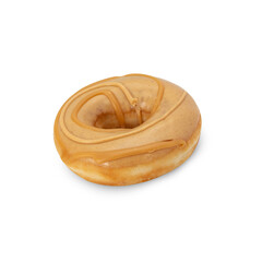 Peanut butter donut cutout, Png file.