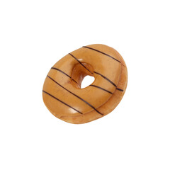 Peanut butter donut cutout, Png file.