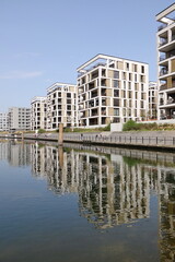Fototapeta na wymiar Hafen in Offenbach