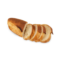 Baguette Bread cutout, Png file.