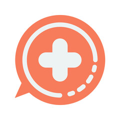 Hospital icon isolated on transparent background