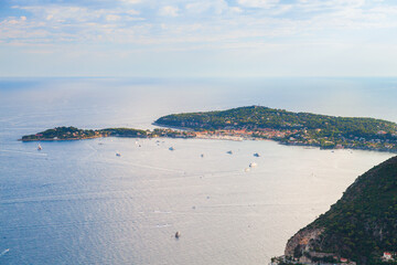 Obraz premium Coastal landscape of Alpes-Maritimes, France