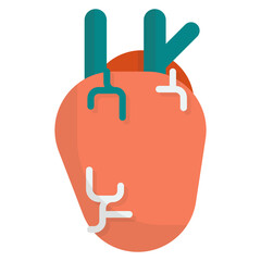 Hospital icon isolated on transparent background