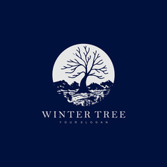 Winter Tree Logo Design Ideas