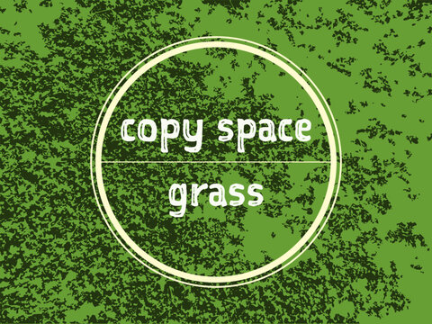 緑の芝生をシンプルにデザインした看板デザイン