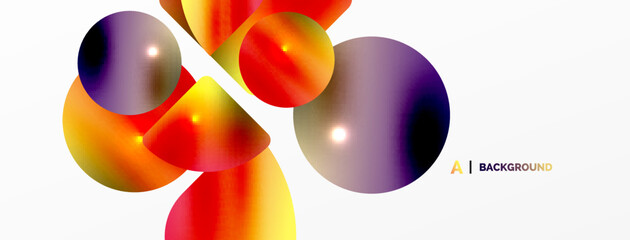 Transparent effects geometric abstract background. Minimalist wallpaper, banner, background or landing