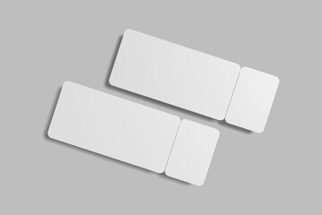 Blank Ticket Mockup