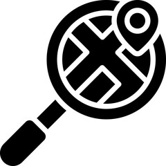 Find place icon, location map and navigation vector