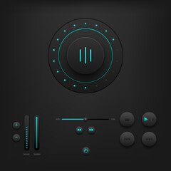 Modern sound button control - 522713674