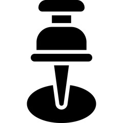 Pushpin icon, location map and navigation vector