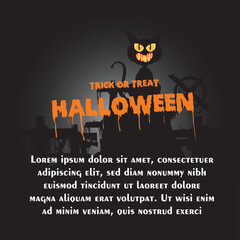 halloween background. suitable for greeting when celebrating Halloween events.
