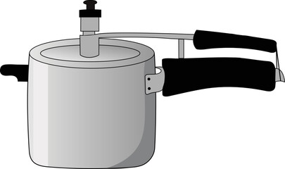 Isolated Pressure Cooker Vector Illustration Graphic