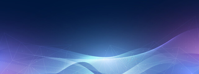 Abstract technology wave design, digital network background