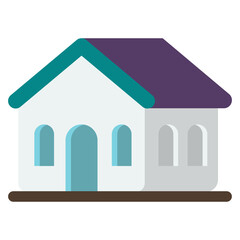 Building icon isolated on transparent background