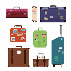 set of suitcases