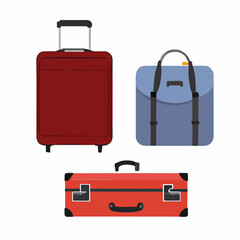 set of suitcases