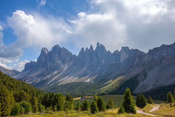 The Odle group (Geislergruppe) is a mountain range in the Dolomites surrounded by Val Badia, Val Gardena and Val of Funes, in South Tyrol, province of Bolzano, Italy.