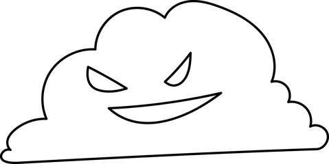 Cartoon Decoration, Halloween, Fun, Ghost, Witch, Illustration, Vector