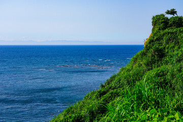 日本海夕日ライン　椎谷岬の夕日が丘公園からの展望（新潟県柏崎市）