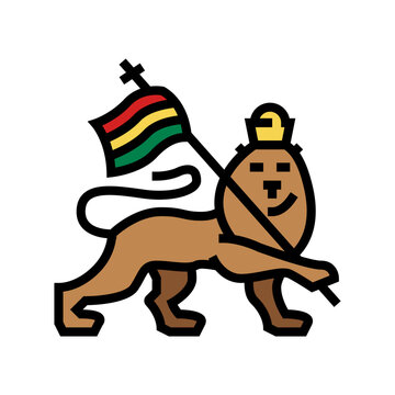 rastafarianism religion color icon vector. rastafarianism religion sign. isolated symbol illustration
