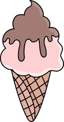 Ice Cream Illustration Style