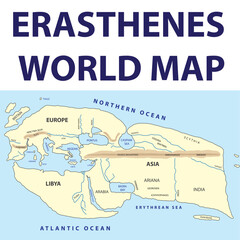World Map Eratosthenes Nworld Map Based On The Conceptions Of The Ancient Greek Geographer Eratosthenes Of Cyrene