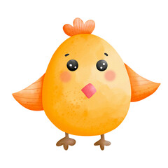 Easter Chick watercolor clipart