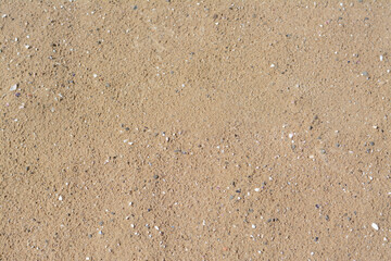 Texture of sandy beach as background, top view