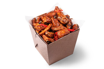 Grilled pork ribs with pepper