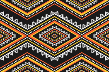Geometric ethnic oriental seamless pattern traditional. Design for background, wallpaper, illustration, fabric, clothing, carpet, textile, batik, embroidery.