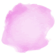 Pink brush watercolor stroke on transparent background. PNG file.
