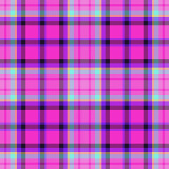 Plaid seamless pattern. Check fabric texture. Vector textile print.