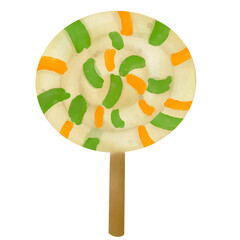 Christmas lollipop Watercolor