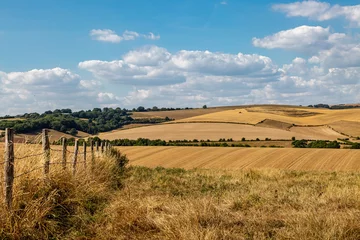 Foto op Canvas Looking out over farmland in Sussex on a hot summer's day © lemanieh