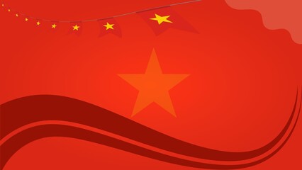 Background with copy space area for celebrate Independence Day of Vietnam on 2nd September. Suitable to place on content with that theme.