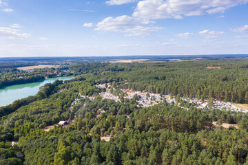 Campingplatz im Reservat, Garbicz, Polen, Europa