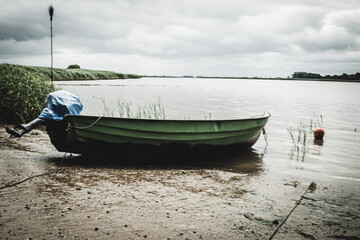 fishing boat on the beach