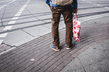 people walking on the street