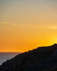 Silhouette in sunset