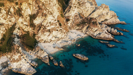 Stunning cliff on the turquoise sea