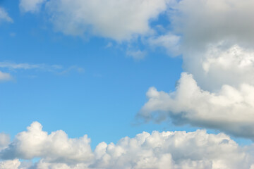 Cloudy blue sky in sunny day
