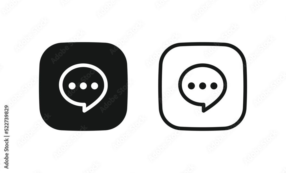 Fototapete comment icon speech bubble symbol chat message icons - talk message bubble chat icon