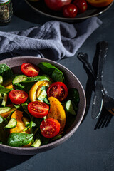 vegetables salad on a plate