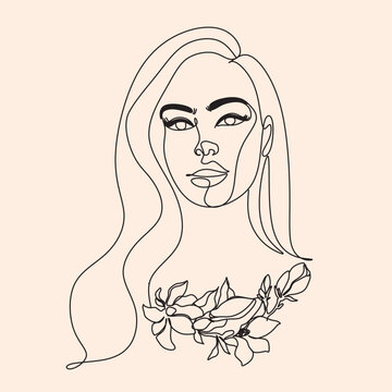 recommend clip art: Peony woman line art portrait. Flower Head Woman Line Drawing. Surreal Minimalist Art. Beauty Salon logotype. Long Lash tattoed girl
                    