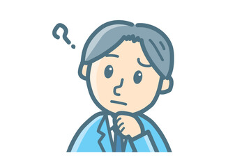 サラリーマンのバストアップ