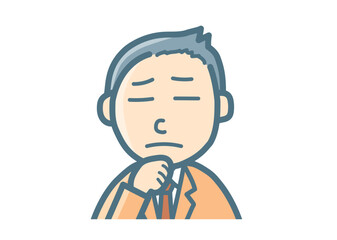 サラリーマンのバストアップ