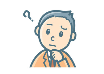 サラリーマンのバストアップ